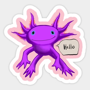 Happy Axolotl Sticker